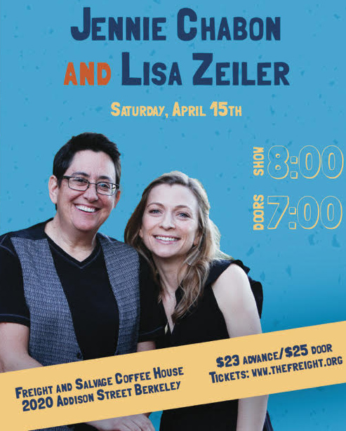 jennie_chabon_and_lisa_zeiler in concert April 15th, 2017 Freight and Salvage